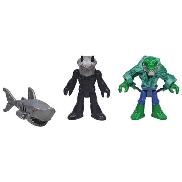 Imaginext DC Super Friends Super Villains Black Manta & Killer Croc Figures - Picture 1 of 7